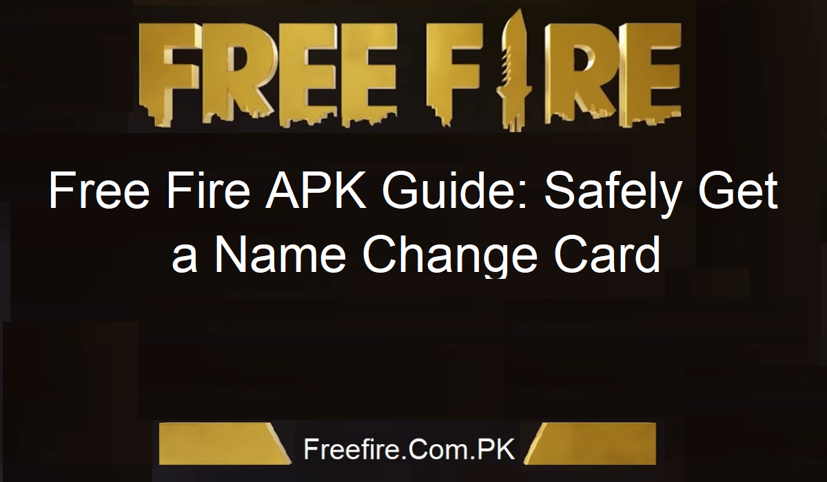 Free Fire Name Change Card